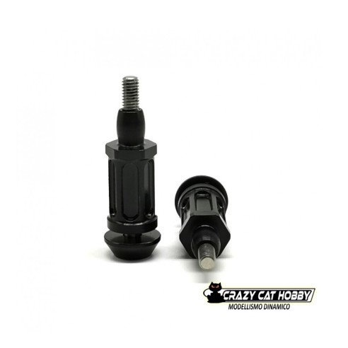 Ergal 7075-T6 Shock Standoff Kit +5 for Kyosho MP10 - rcpj-kymp10-006