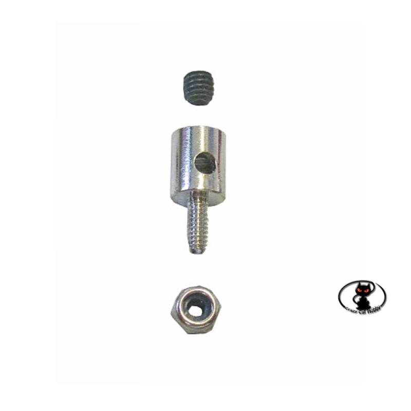Morsetto - attacco fermabarre foro 2 mm 10 pz.