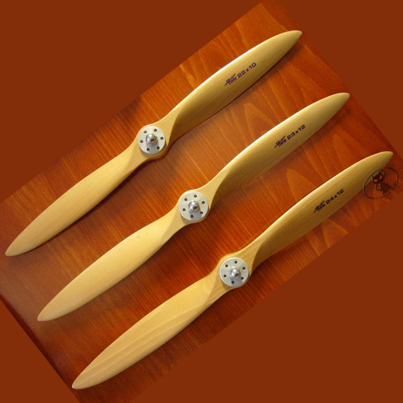 Elica in legno 23x8 bipala Fiala alta qualità