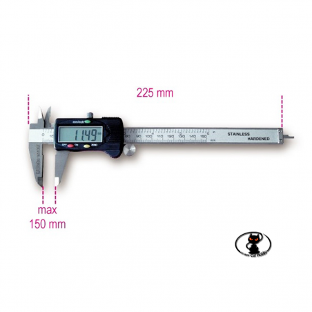 0-150 mm LCD digital caliper in metal