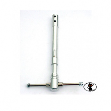 CAR / 15171/000 Double Axis Telescopic Trolley mm130 in shock-absorbed aluminum