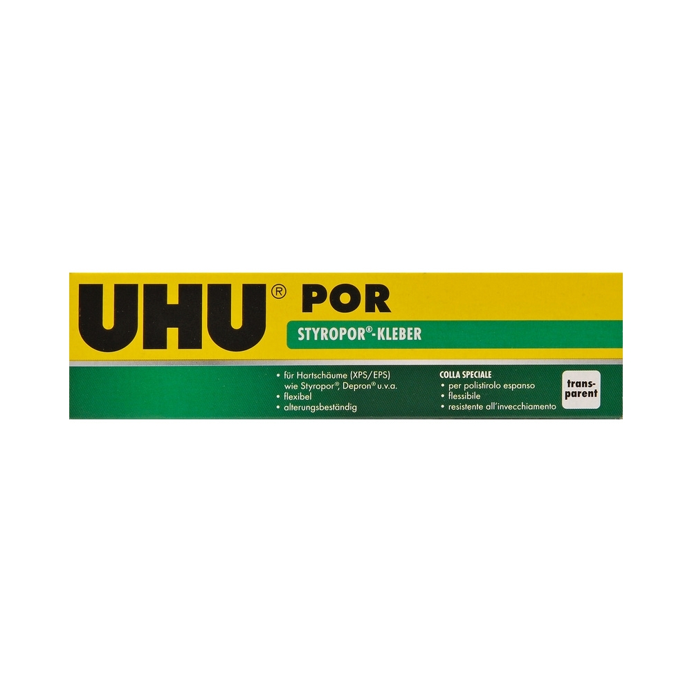 UHU-45900 glue, well known in the field of model making to glue any type of expanded polystyrene