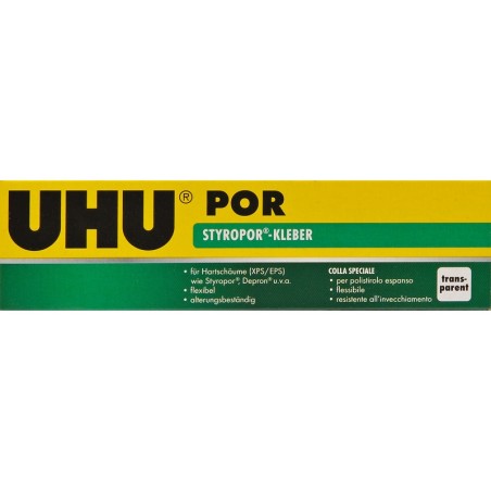 UHU-45900 glue, well known in the field of model making to glue any type of expanded polystyrene