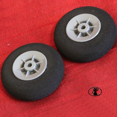 ruo / 34130/055 Pair of Sponge Wheels Rounded Profile mm55