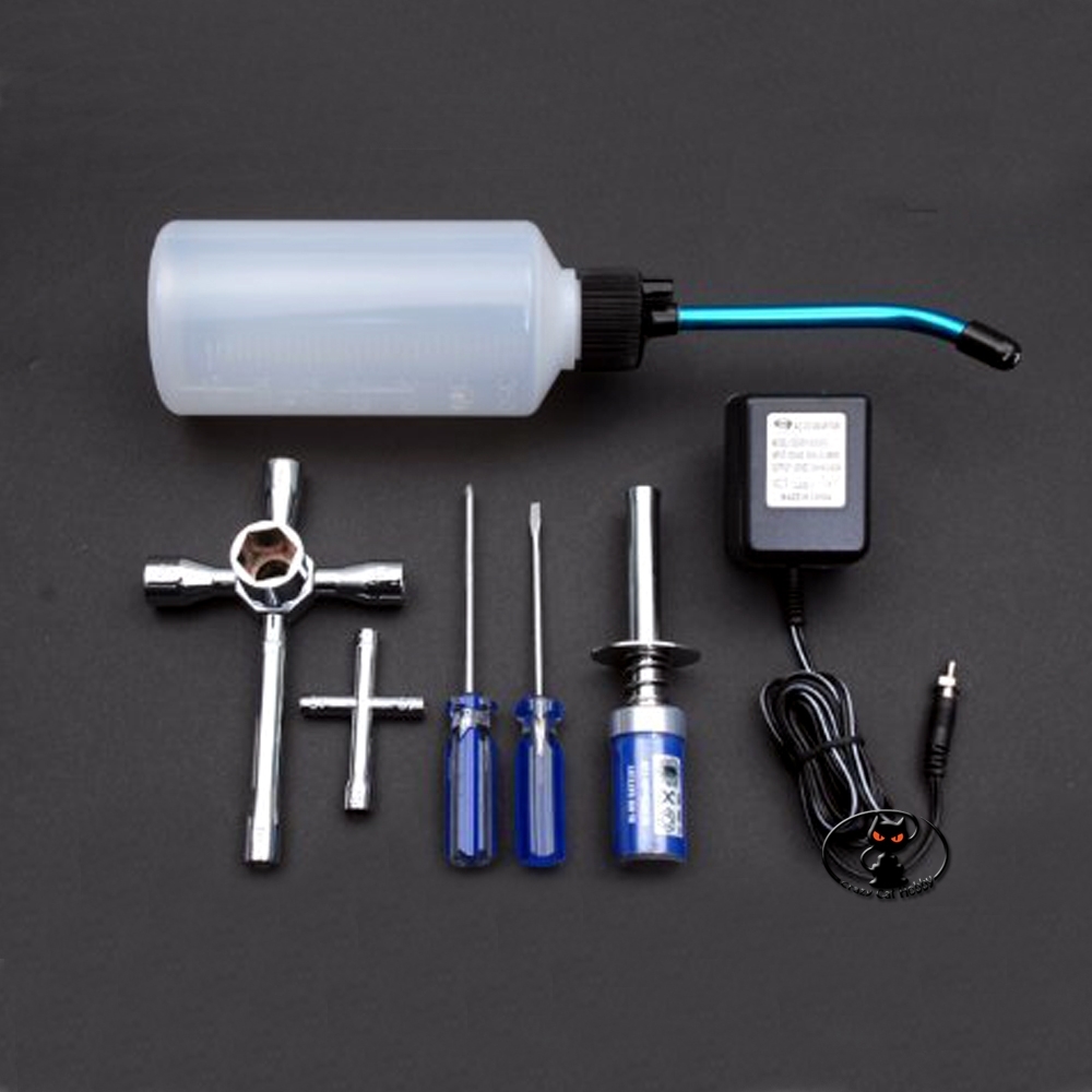 114357-B7002 Starter kit for cars plane and RC boats with boiler heaters loader bottle wrench mix screwdrivers