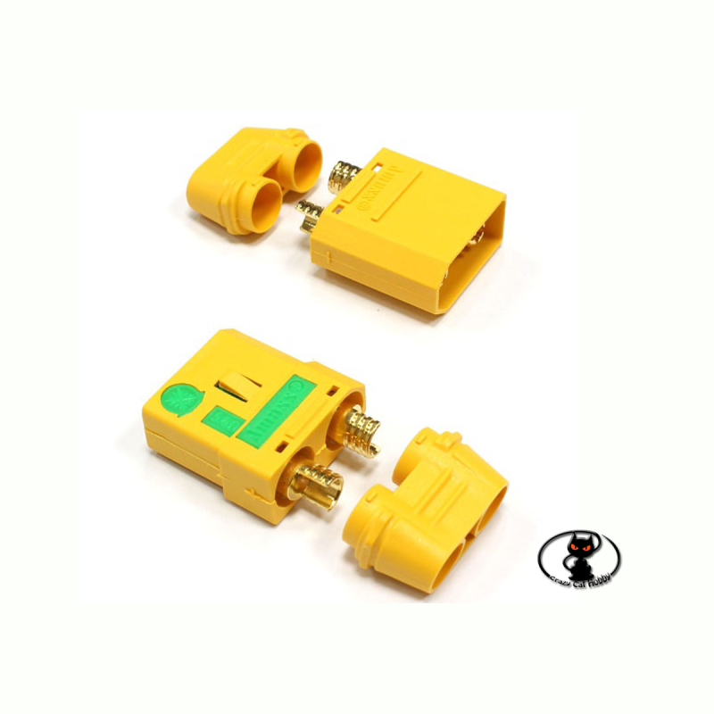 Connettori tipo XT90 Antispark , coppia maschio/femmina