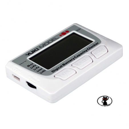 700225 Yuki Model Battery Checker è  capace di misurare i valori  del vostro pacco batterie