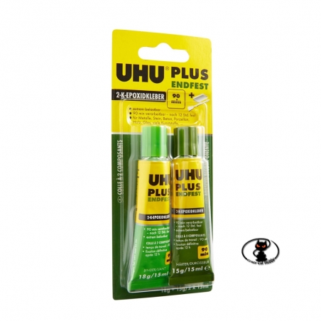 UHU PLUS ENDFEST 300 bi-component glue with strong seal