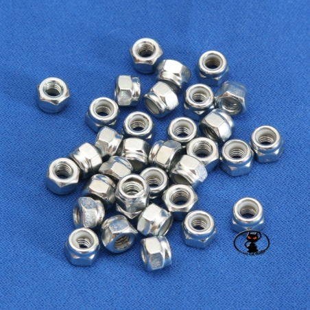M2,5 Self-locking Hexagonal Nut Galvanized Finish Size M2,5 - 250404 - aXes