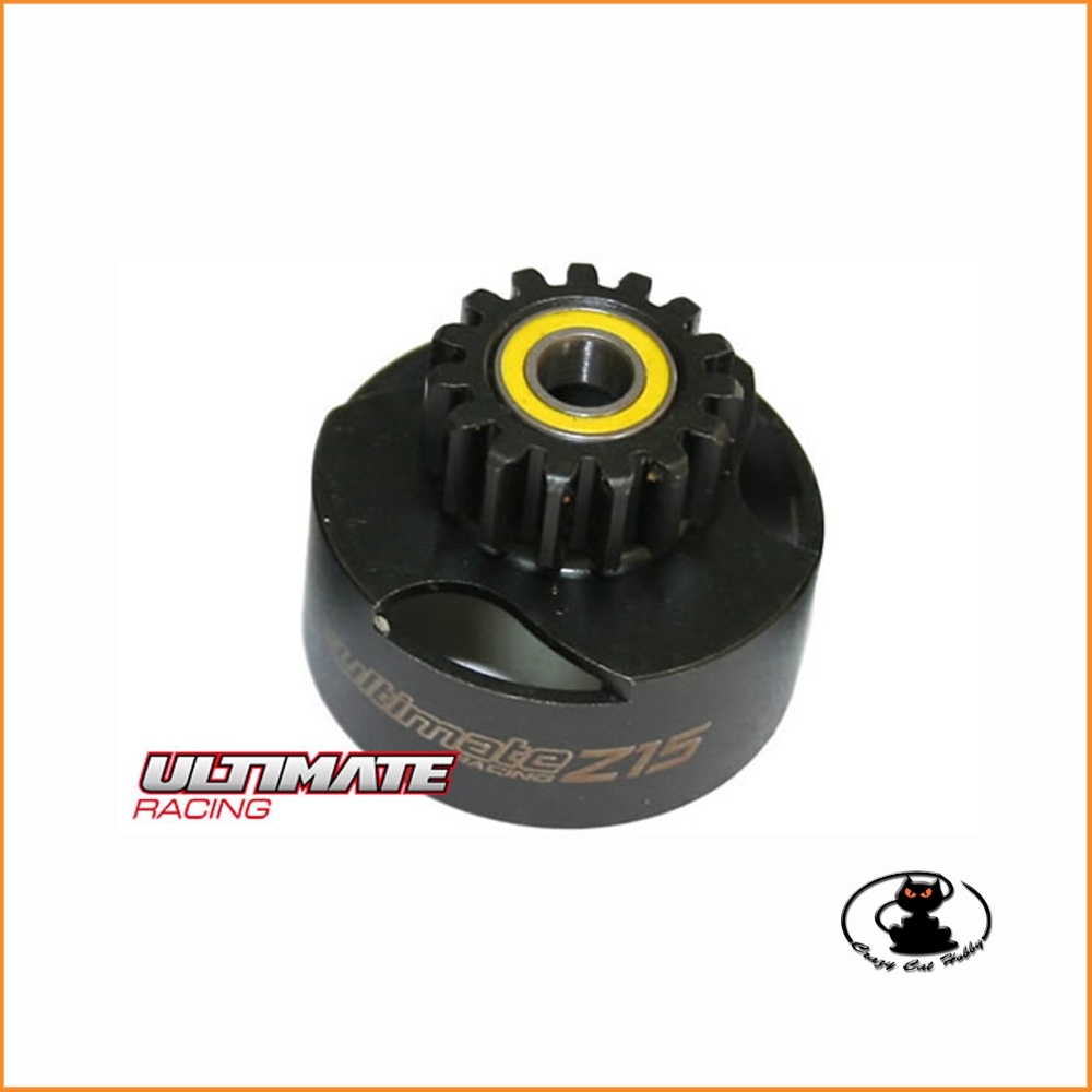 Ultimate ventilated clutch bell 15 teeth with bearings UR0663 for RC cars 1:8 and 1:10 scale