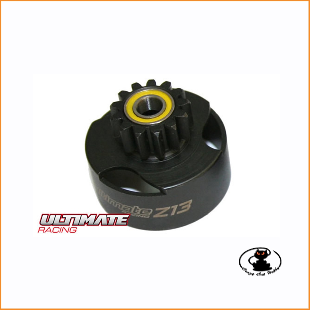 Ultimate ventilated clutch bell 13 teeth (13T) with bearings UR0661 for RC Cars 1:8 and 1:10
