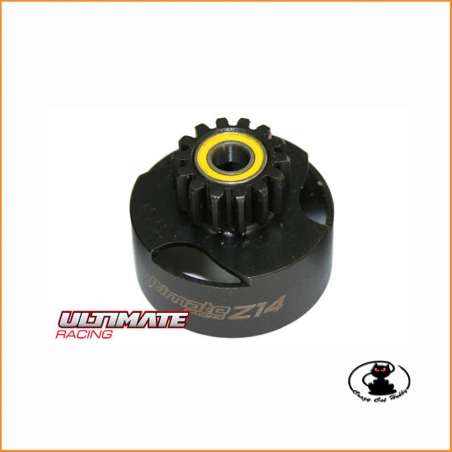 Ultimate ventilated clutch bell 14 teeth with bearings UR0663 for RC cars 1:8 and 1:10 scale