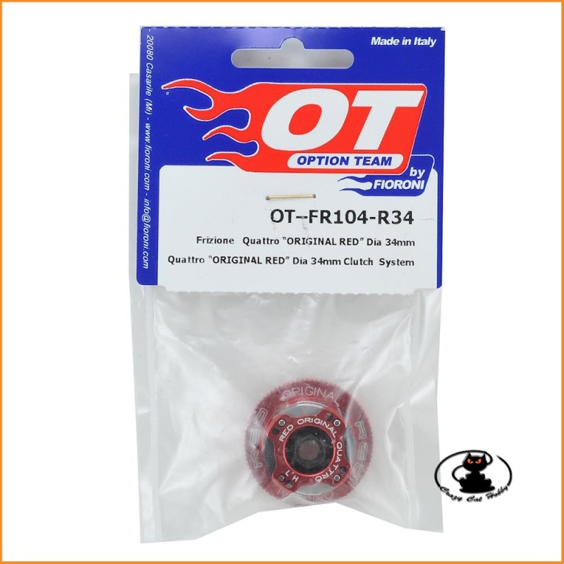 Fioroni Option Team Clutch Quattro Original Red Dia 34 mm OT-FR104-R34