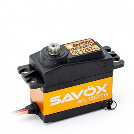 Servocomando digitale SAVOX SC 1257 TG 10 kg coppia a 6 Volt0,07 60°  ingranaggi Titanio sax100tg