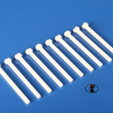 aXes Screws 6x60 mm. made of nylon perfect for fixing wings and carts