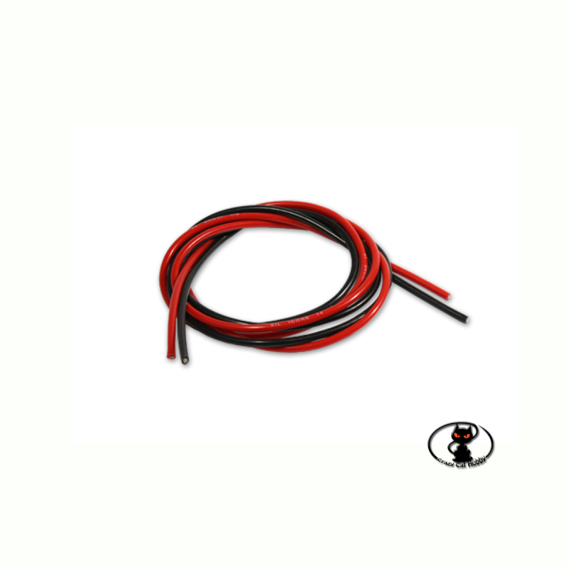 Cavo guaina al silicone AWG12 - 3,31 mm² 1+1 metro