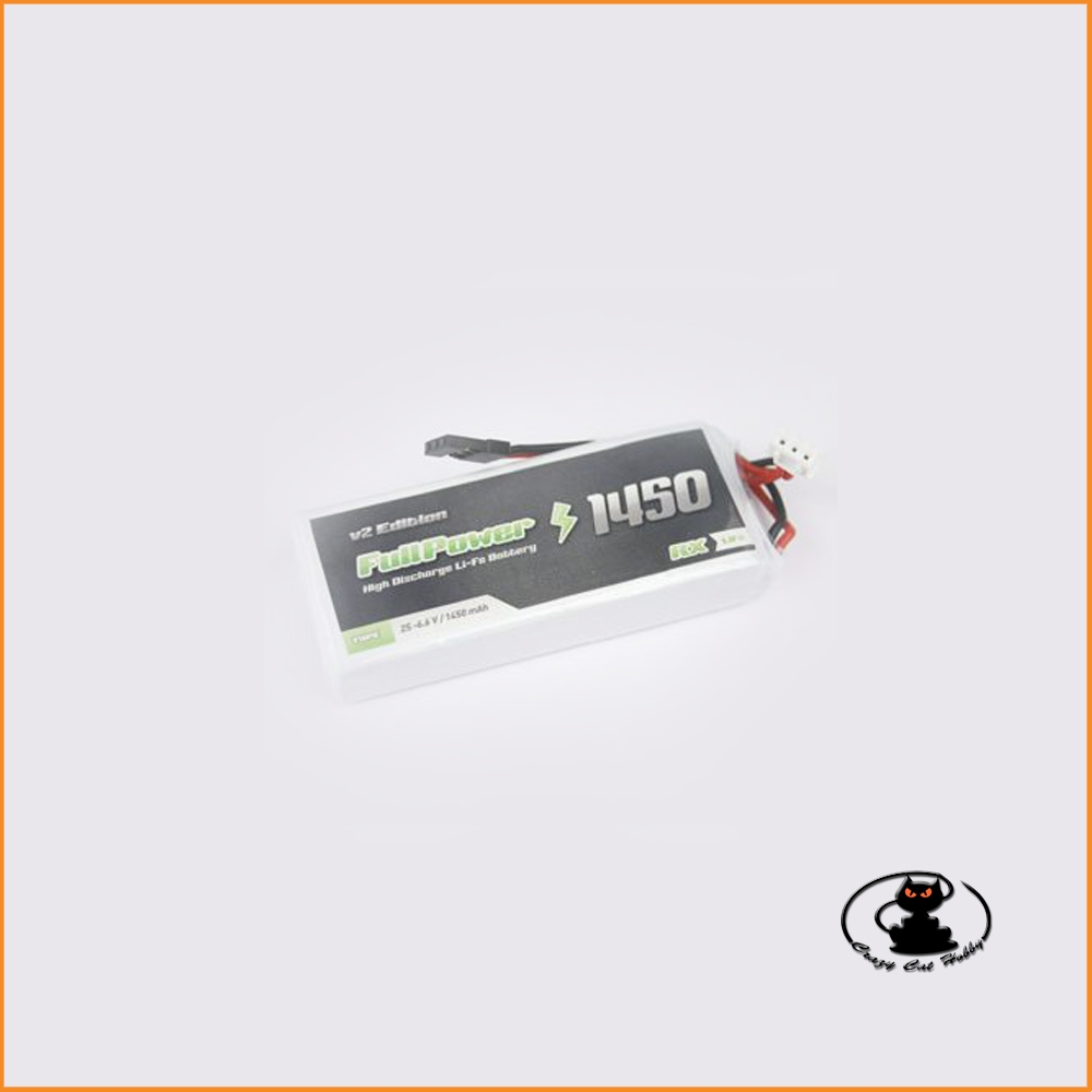 RX LiFe Battery  2S 1450mAh 35C V2 - JR - Fullpower 447922