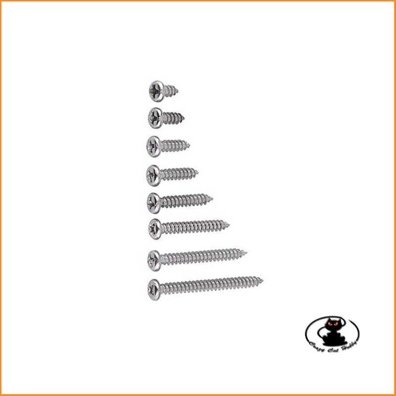 Viti autofilettanti taglio croce 3x16 mm (10 pezzi)