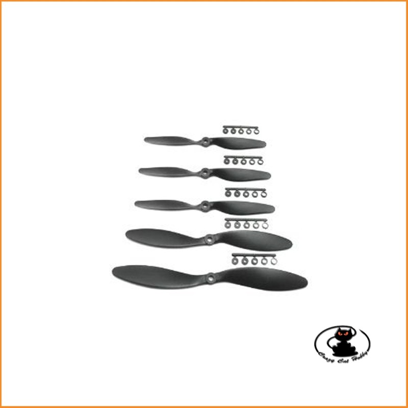Propeller 8x3,8 for slow flyer planes, color black