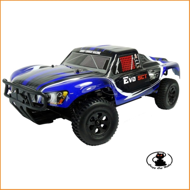 Carrozzeria Short Course scala 1:10 pre verniciata e tagliata ( Argento-Blu-Nero ) 260 mm