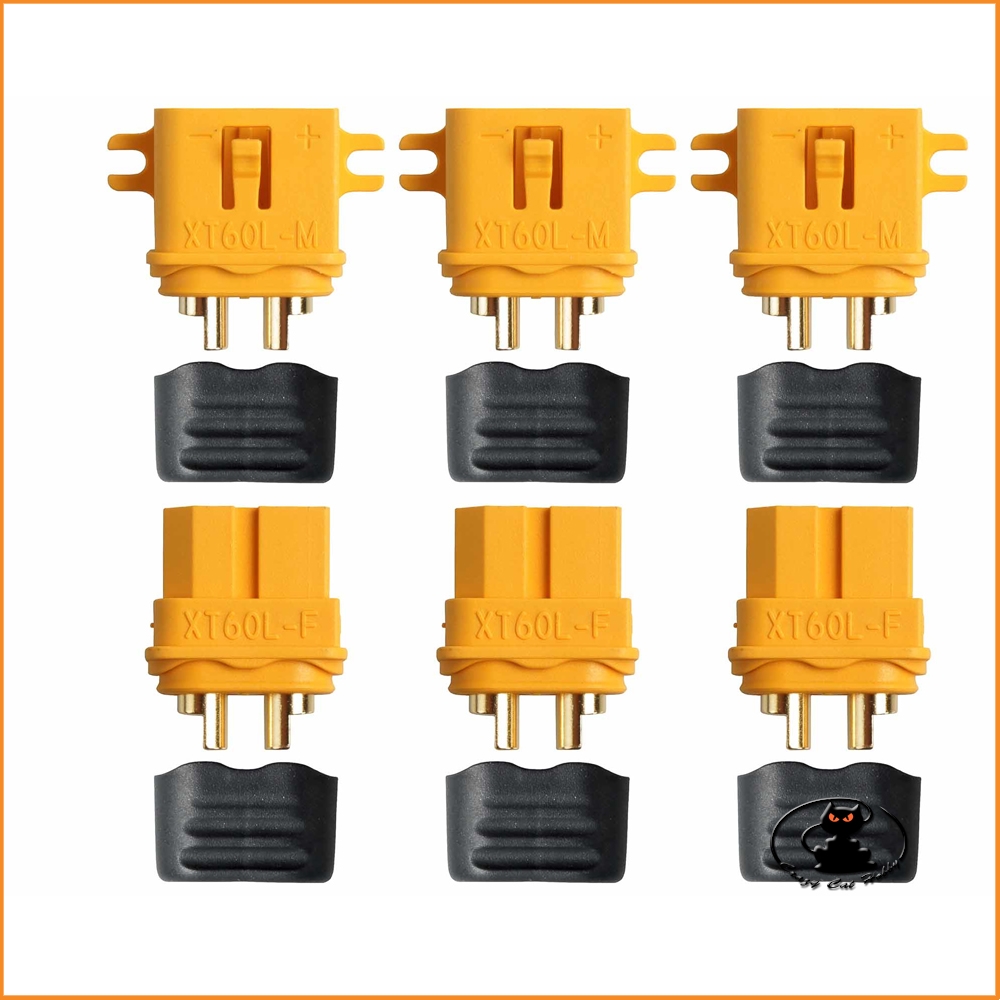 XT60L connectors - 3 pairs - AM-629-3P