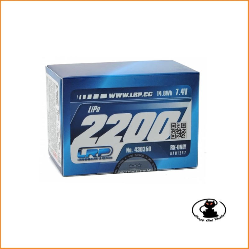 Lipo RX 2S 7.4v 2200mAh - LRP 430350