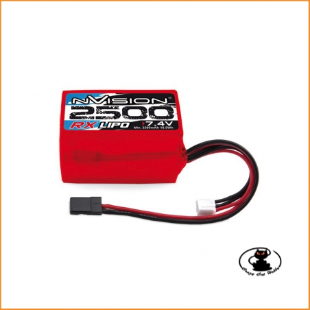 Nvision RX lipo battery 7.4v 2500 mAh with UNI connector