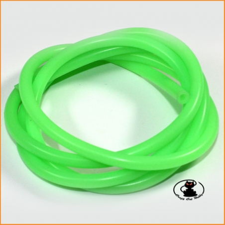 Green silicone mix tube diameter 2,5x5,5x1000 mm