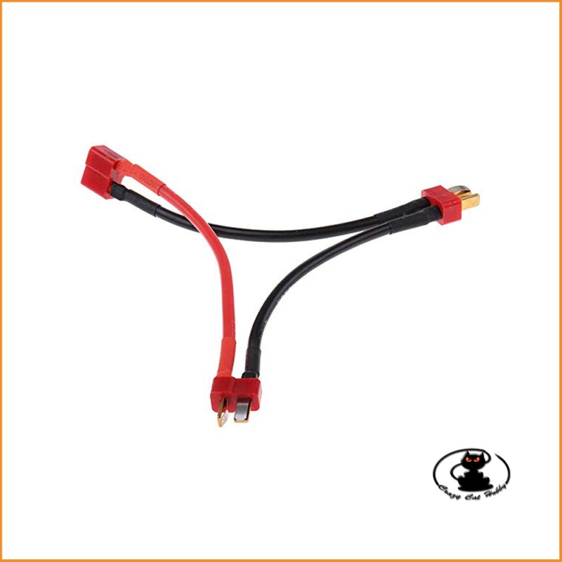Cavo Y per batterie in serie connettori deans