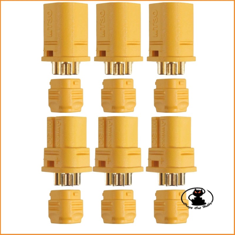 Connettori MT30 3 poli  ( coppie ) AM-634-3P