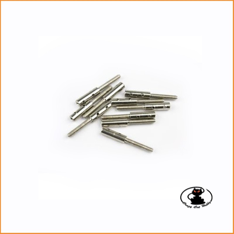 aste cave filettate - terminali comandi M2 (10pz)