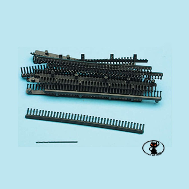 Rivetti plastica 1.200 pezzi colore nero