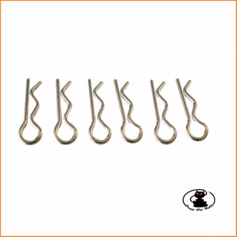 Clips for Fixing Car Body 1:8 - 6 pieces - Fastrax FAST213