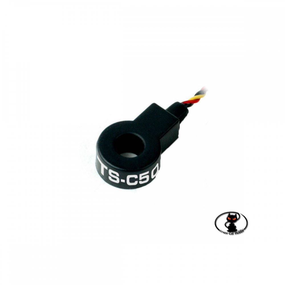 55850-Hitec HTS-C50 sensore compatibile con la telemetria Hitec capace di rilevare correnti fino a 50Amp