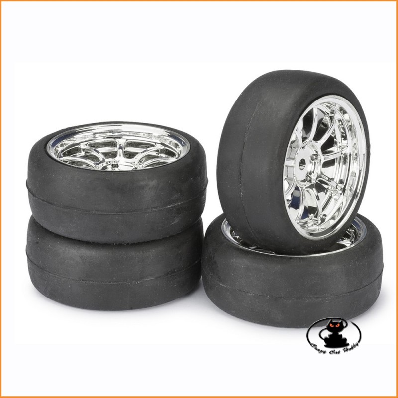 Wheel Set Onroad Lp "9 Spoke chrome " slick