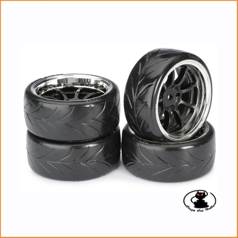 Wheel Set Drift LP "9 Spoke/Profile A" black/chrome
