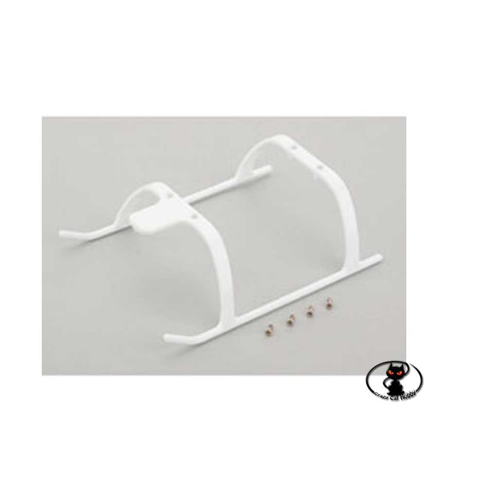 BLH3706W-101535 Replacement landing gear for BLADE 130X-120S in white color.