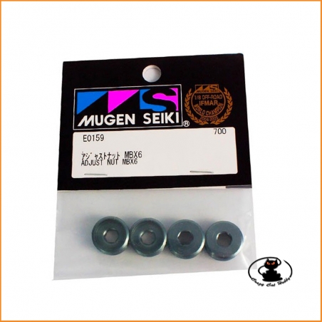 E0159 - Adjust Nut (4 pcs) Mugen Seiki MBX6-7-8-MGT7