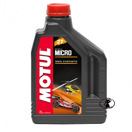 111597-105940 Motul 2T Motor Oil MICRO - olio per miscele a base di alcool e nitrometano per motori glow 2 Lt.