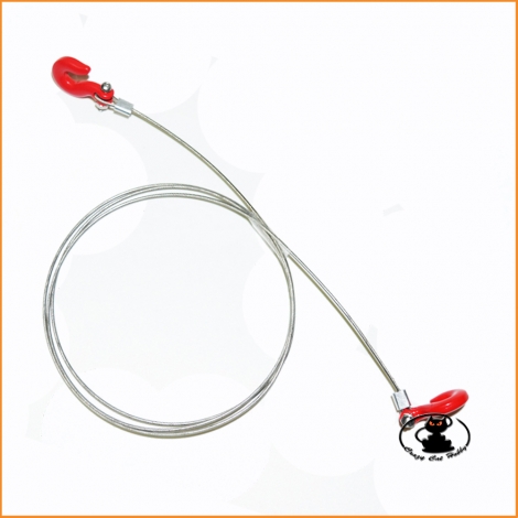 Towing cable in steel with hooks scale 1:10 for scaler - Absima 2320045