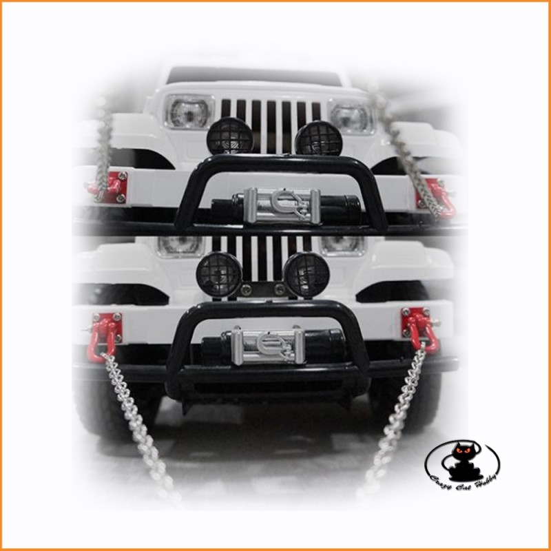 Catena per scaler crawler in scala 1:10,  lunghezza 96 cm,  con grillo di fissaggio rossi - Yeah Racing  - YA385