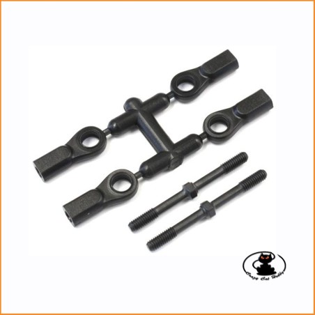 IF332BK Steering Rod Set 4x46 mm  2 pcs Kyosho INferno Mp9-GT3-777-Mp9e-rtr