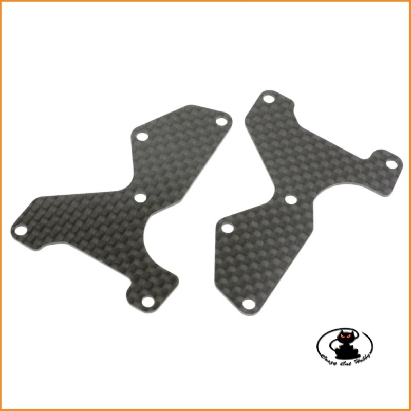 E2155 Inserto piastrina carbonio braccetto anteriore (1.2 mm) MBX8 - MUGEN