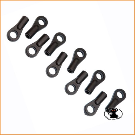 H0855 Mugen Uniball Plastic 6mm Steering (C0111C) 10 pcs. 4944925045455
