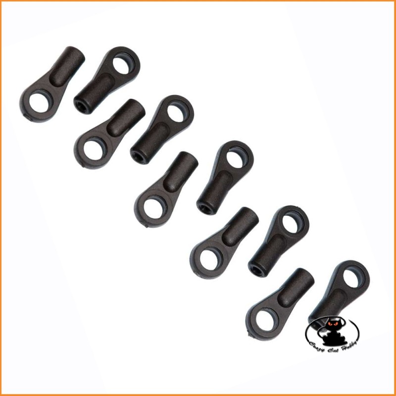 H0855 Mugen Uniball Plastic 6mm Steering (C0111C) 10 pieces