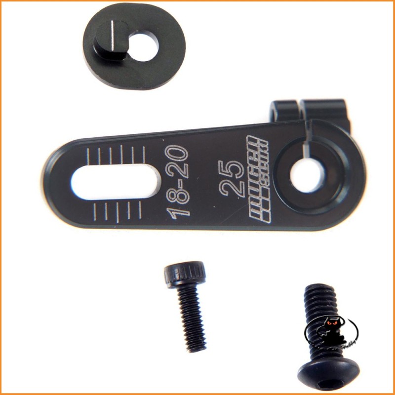 Squadretta servo regolabile alluminio (25T) - B0553