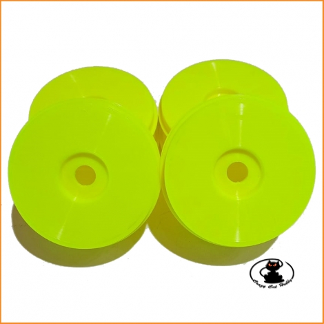 Dish Wheel Yellow Fluo1:8 buggy - 4 pieces - 83 mm