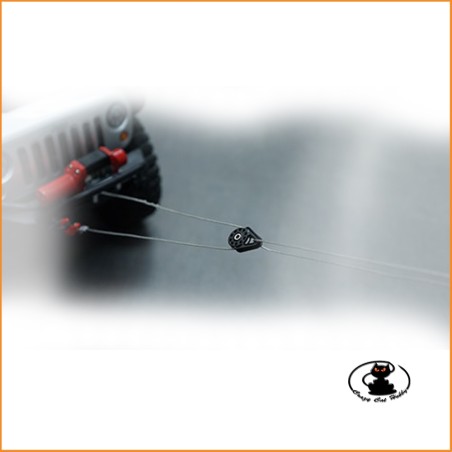 Heavy Duty Winch Snatch Block Black - Yeah Racing YA-0460BK