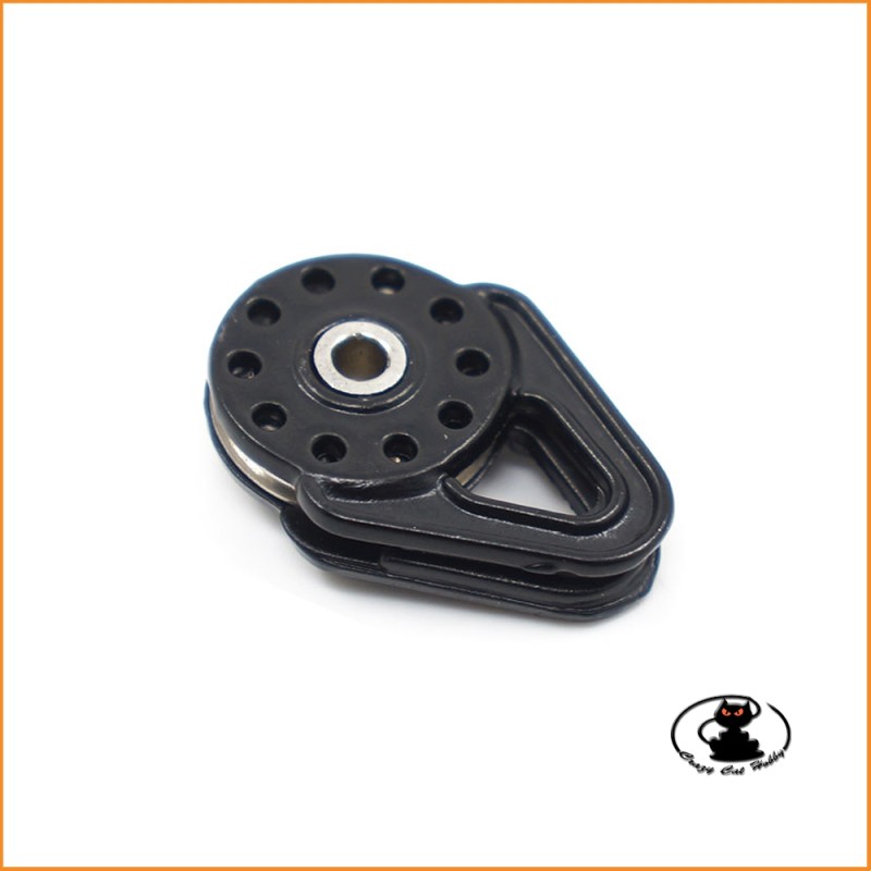Heavy Duty Winch Snatch Block Black - Yeah Racing YA-0460BK