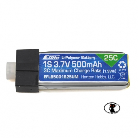 125647-EFLB1501S25 Lipo Battery 150 mAh 1S 3.7 Volt - E Flite - 25C continuous - 1 cell
